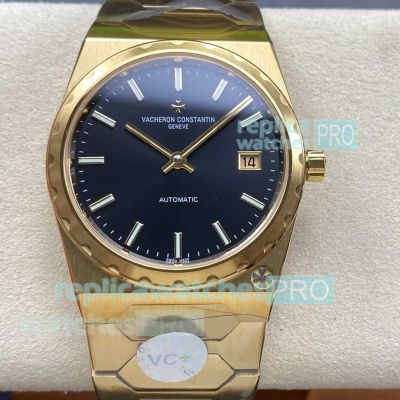 VC+ Factory Swiss Clone Vacheron Constantin Historiques 222 Black Face Gold Watch 